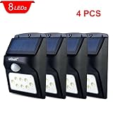 [NEW ARRIVAL] ieGeek Super Bright 8 LED Solar Powered Outdoor Light Wireless Weather-Proof and Auto 