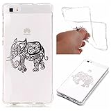 Huawei P8 Lite ケース Zeebox Huawei P8 Lite高品質 TPU カバー 衝撃吸収 Huawei P8 Lite 用 超薄型 柔軟 落下防止 保護カバー 生涯補償付き (