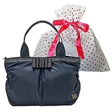 ハーベストヒルズ ニューリボン 2WAY トートバッグ リボンバレッタ付き ネイビー ギフト用 HHP-138-9855-navy (有料ラッピング：オリ...