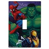AmerTac M1010T Marvel Heroes Single Toggle Wallplate, Multi [並行輸入品]