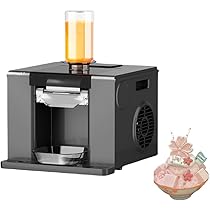 Rosoy スノーフレーク製氷機 ブラック Rosoy スラッシュマシン スノーフレーク製氷機 雪融解機 高速製氷機