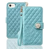 iphone se2 ケース 手帳型 iphone8 iPhone6 iPhone6S iphone7 ケース 手帳型 カメリア花柄 刺繍