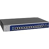 【正規品】 ネットギア NETGEAR スイッチングハブ 12ポート 10G / 5G / 2.5G / 1G (10G SFP+x2) 金属筐体 リミテッドライフタイムハードウェア保証 アンマネージプラス XS512EM-100AJS