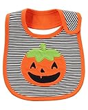 カーターズ Carter's 正規品 2017新作 スタイ,よだれ掛け,bib,☆ボーダー ハロウィンかぼちゃ☆コットン100%