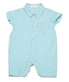 Oceankids ベビーボーイズベビーガールズ幼児アウターウェア小規模のチェック柄ジャンプスーツ グリーン 9-12 ヶ月