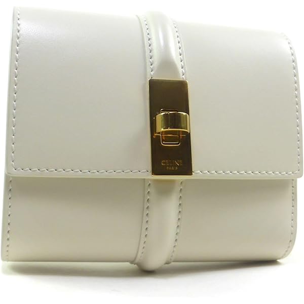 セリーヌ　三つ折り 財布 コンパクト ホワイト 16（CELINE） セリーヌ （CELINE） スモールウォレット 16