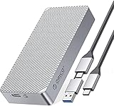 ORICO USB 4.0 M.2 SSD 外付けケース USB4.0 NVMe ケース M.2 SSD ケース 40Gbps NVMe PClE M-Key(B+M Key)2280 に適用 Thunderbolt 3/4 USB3.2/3.1/3.0/Type C互換性あり 外付ハードディスクケース M214C3-U4 銀 (シルバー)