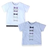 (グレー/90cm)ベビー服 女の子 Tシャツ 半袖 リボンプリント バックプリント 女児 ベビー