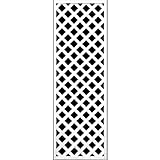 ホワイト格子ラティスフェンス 1800×600mm（木製） 目隠しフェンス DIY 園芸 ガーデニング 旭興進株式会社 JJ PROHOME