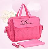 マザーズバッグ 大容量 おしゃれ 便利 赤ちゃん 斜めがけ【Rush.Cオリジナルハンカチセット】140 (ローズピンク)