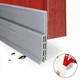 ドアシールストリップ、Niceeshop ( TM )ドアドラフトストッパー、ノイズリダクション防塵Weatherstrip、自己粘着ドア下部シールシリコン防水シール、1.96 " W x 39 " 