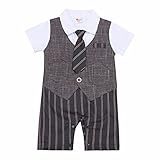 (フィーショー)FEESHOW ベビー ボーイズ ロンパース 冠婚葬祭 おしゃれ フォーマルスーツ タキシード おしゃれ着 洋服 子供ロンパース コーヒー 70