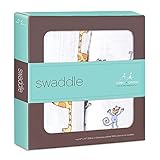 おくるみ 出産祝い エイデンアンドアネイ Swaddle 2枚 キリン×モンキー ブランケット セット ギフト ベビー 子供 男の子 女の子 [並行輸入品]