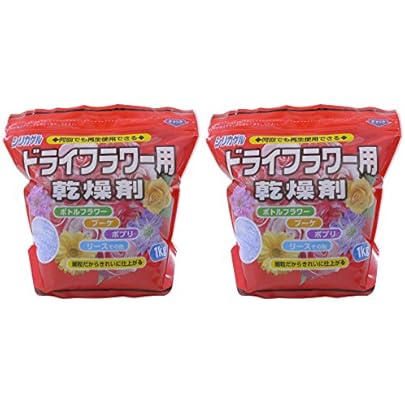 Amazon.co.jp: ドライフラワー用乾燥剤シリカゲル1kg 【容器セットNew