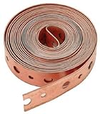 Master Plumber 3/4-Inch x 10-Feet Roll, Perforated Copper Coated Pipe Strapping, 24 Gauge [並行輸入品]