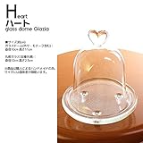ガラスドームGRAZIA（グラッツィア）プリザーブド用 花器 (ハート)