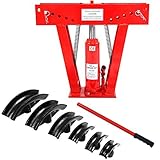 Goplus 12 Ton Heavy Duty Hydraulic Pipe Bender Tubing Exhaust Tube Bending w/ 6 Dies by Goplus