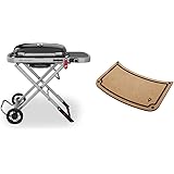 ウェーバー(Weber) バーベキュー コンロ BBQ ポータブルガスグリル WEBER TRAVELER(トラベラー) 折りたたみ式 カート一体型 着火 温度計内蔵 【日本正規品 5年保証】9010013 & バーベキュー コンロ BBQ ポータブ