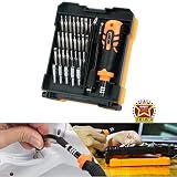 Elecguru Jakemy 33 in 1特殊ドライバーセット 多機能ソケットセット ピンセット/トルクス/ヘックス/磁気延長バー付き 精密ドライバーセット 精密 修理 分解 電子製品適用 特殊ネ