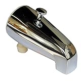 LASCO 08-5711 Front Lift Diverter Spout with 1/2-Inch Male Pipe Personal Shower Hose Connection, Chr