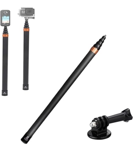 Amazon | 3m自撮り棒 超長い 見えない自撮り棒 hero12/11/10/9用 insta