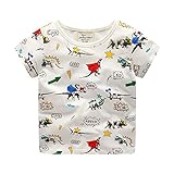 (プタス)Putars ベビー服 子供服 Tシャツ 男の子 半袖 恐竜柄 三色 夏 可愛い パーティー 記念日 プレゼント 18ヶ月-6歳