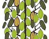 マリメッコ(marimekko) 壁紙 14170 カアカオプー KAAKAOPUU 幅70cm グリーン (1m単位で切り売り) Essential(定番シリーズ)