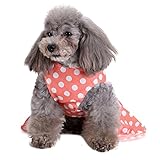 レンコス（Lemcos）犬の衣装 ペットのファッション用品 犬服 猫服 春夏秋服 可愛い お姫様ドレス スカート ワンピース レースアップ 普段着 心地良いです 散歩 お出かけ シンプルです ふわふわ
