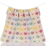 Lemondaタオルケット　ベビー用　赤ちゃん用　子供用　ふわふわ　柔らかい肌触り　6重ガーゼケット　純綿　ガーゼブランケット　吸水バスタオル　肌に優しい 110×115CM