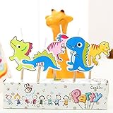 RaiFu キャンドル ろうそく ハッピーバースデーキャンドルギフト 誕生日 クリスマス ケーキ用ろうそく 5本セット 恐竜