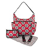 Disney Mickey Mouse Diaper Bag - 5-in-1 Diaper Tote - Minnie Mouse - Red [並行輸入品]