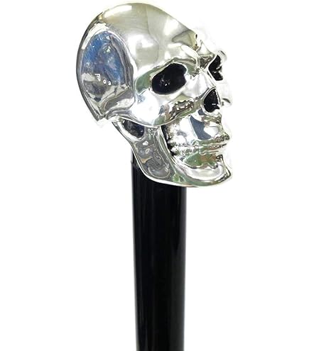 Amazon.co.jp: [AiO JAPAN] 杖 ブラックスカルヘッド Victorian Skull