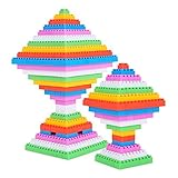 Daisy 72個プラスチックビルディングブロックfor Boys and Girlsパズルクリエイティブ幼稚園教育再生おもちゃセット