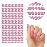 ラインストーンシール デコシール ジュエリータイプ ライトピンク5mm 300粒 強力粘着 キラキラ 装飾シール DIY 推し活 うちわ ハンドメイド NYANDELMO ND-0269-R01-LPK-5mm