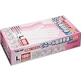 川西工業 調理用ビニール使いきり手袋 粉無L 100枚×20