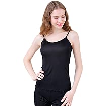 Amazon | (MAYUDAMAシルク)シルク キャミソール トリコット