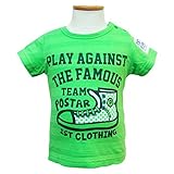 (ポスター) POSTAR　スニーカープリント キッズ Tシャツ グリーン　120cm