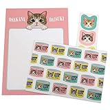 手渡し手紙セット[フェリシモ猫部]ミニ レターセット/267ホワイト ねこ