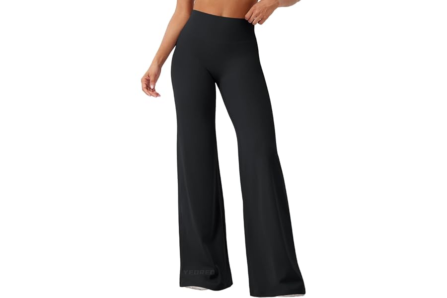 YEOREO Ease Workout Leggings Womens Straight Leggings Eddiy Gym Yoga Pants | 31.5"/33"/35",No Front Seam,High Waist,Buttery,B