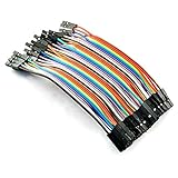 40PCS 1P-1P Arduino Dupontワイヤージャンパーケーブル用20cm女性用