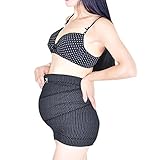 (アクアランド) AQUALAND 妊婦帯 コットン 腹巻 マタニティガードル 冷え防止 産前 産後 (ドット柄 ブラックLL)