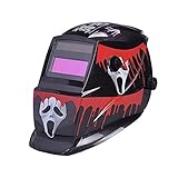 NUZAMAS 自動遮光溶接面 液晶フィルター 遮光速度0.0002秒 ソーラー充電式溶接マスク・溶接ヘルメット DIN4 / 9-13 UV / IV保護DIN16