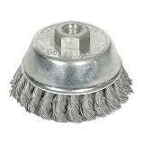 Westward 1GBK2 Knot Wire Cup Brush, 4 In Dia, 0.0230 Wire [並行輸入品]