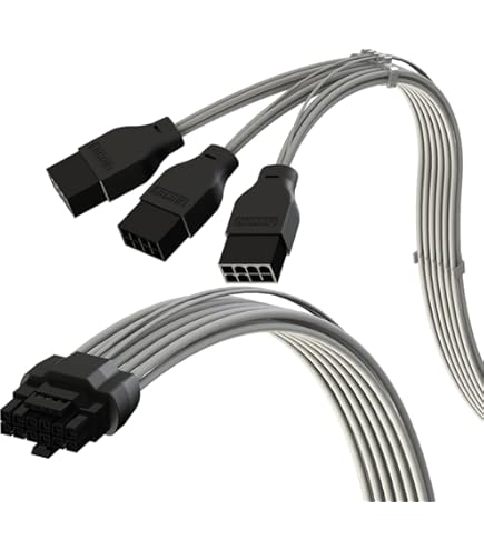 Super Flower PCIeコネクタ変換ケーブル SF-2X8PIN-16PIN ホワイト