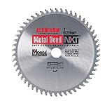 MK Morse CSM754NAC Metal Devil Circular Saw Blade, Aluminum Application, 7-Inch Diameter, 56 TPI, 20