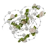 awakingdemiローズFlowervine、ブーケ人工花、5 M /バッグ釣りライン真珠DIY布アートローズシルクフラワーウェディングパーティー 1gh1zc7ps8en5hf2