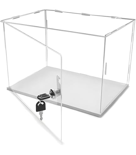 Amazon.co.jp: ディスプレイケース ロックと鍵付きの透明な