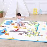 yingui Baby PlayマットベビーCare XPE Playmat Foam FloorスリップExtra Large Foamリバーシブル防水ポータブルDouble Sidesキッズ赤ちゃ