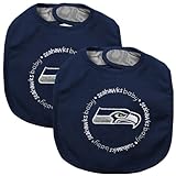 Baby Fanatic Team Color Bibs, Seattle Seahawks, 2-Count by Baby Fanatic