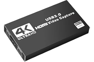 C.AMOUR 4K HDMI パススルー キャプチャーボード Switch対応 1080P 60FPS USB3.0 ビデオゲーム ゲーム実況 ビデオ録画 ライブ配信 生放送用 画面共有 PS4 PS5 Xbox Wii U Webカメラ スマホに